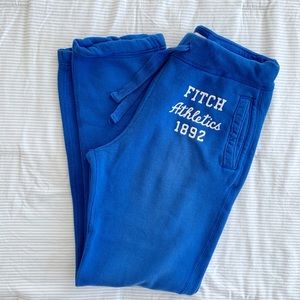 ABERCROMBIE & FITCH Sweatpants Joggers Blue